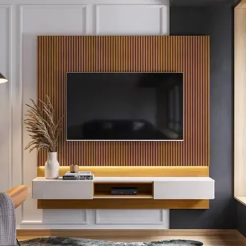 "Painel Paris com LED: Sofisticação e Modernidade para sua TV de até 70''"
