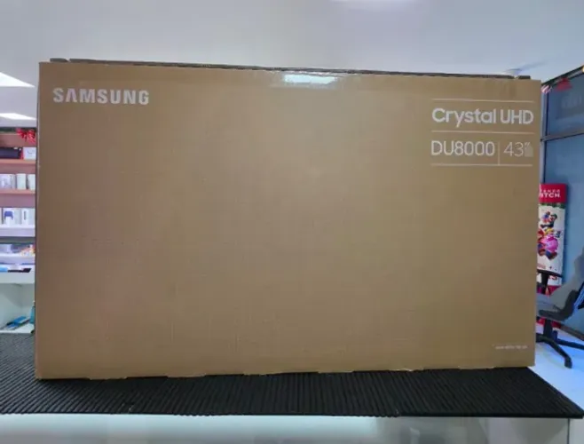 TV Samsung 43 Crystal UHD 4K 43DU8000, Nacional, Lacrada, Loja Física, 1 Ano de Garantia