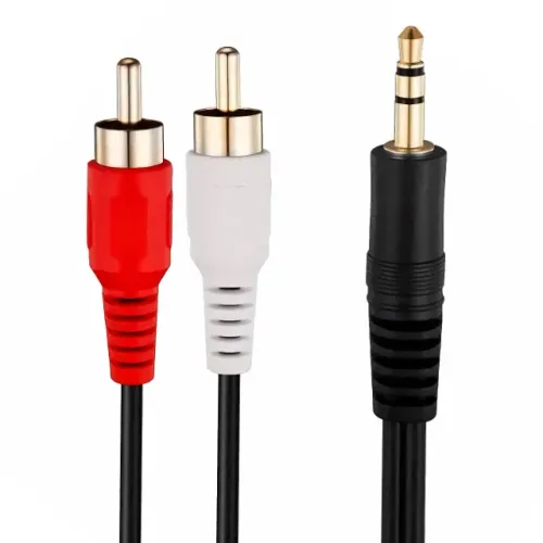 Cabo de Áudio Auxiliar Rca (macho) x P2 (macho) 3,5mm 1.5m