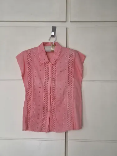 Blusa Rosa em Lese
