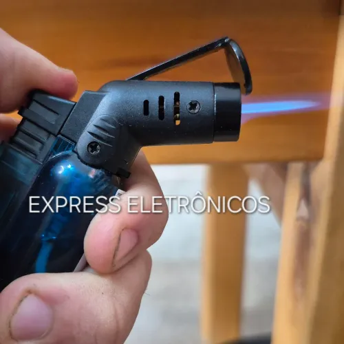 MINI MAÇARICO ISQUEIRO A PROVA DE VENTO POTENTE RECARREGÁVEL