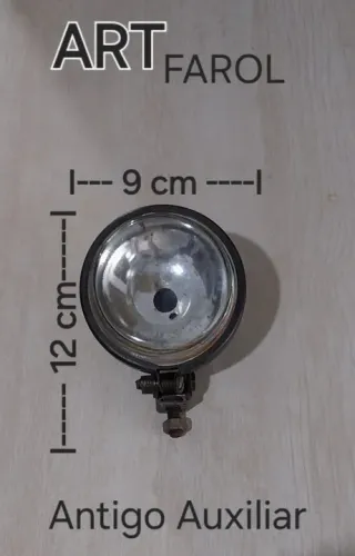 ANTIGO FAROL AUXILIAR  MARCA: ART FAROL SEM LAMPADA, SOMENTE A CARCAÇA E A LENT