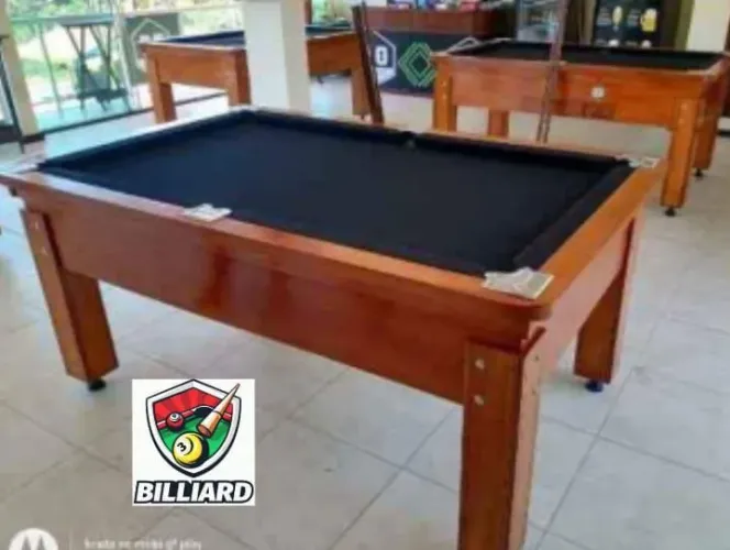 Sinuca Comercial Verniz Preta 