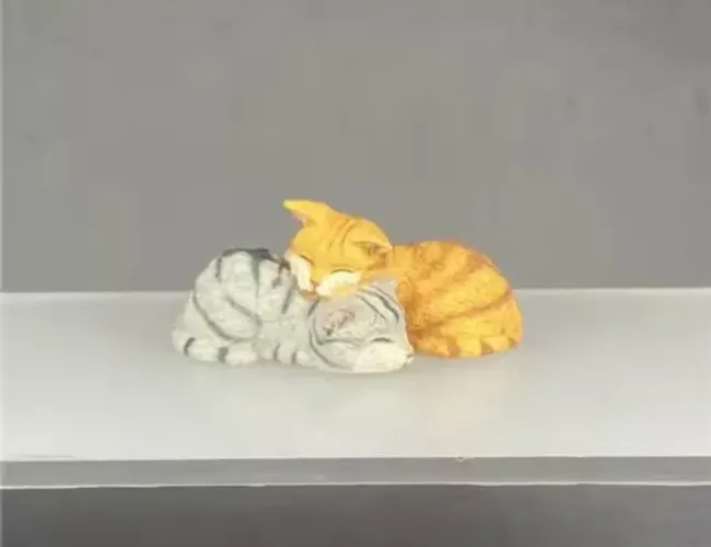 ENFEITE DE GATOS JUNTOS - CENÁRIO COLECIONAVEIS BANDAI 2004-ACTION