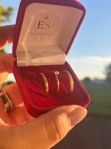 Aliança de aço casamento