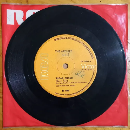 Disco de vinil Single "Sugar, Sugar" - The Archies