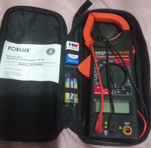 Multimetro com alicate novo