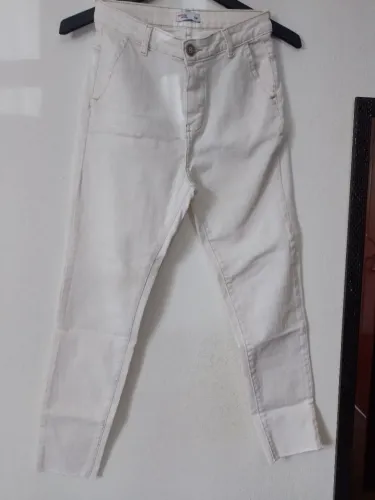 Calça feminina off white - tamanho 36