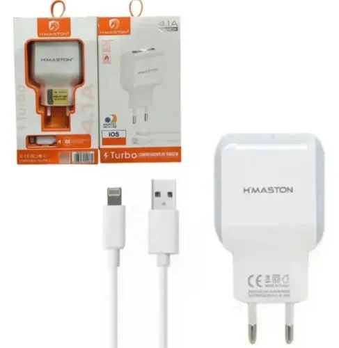 Carregador Iphone USB Lightning Turbo HMaston - Novo
