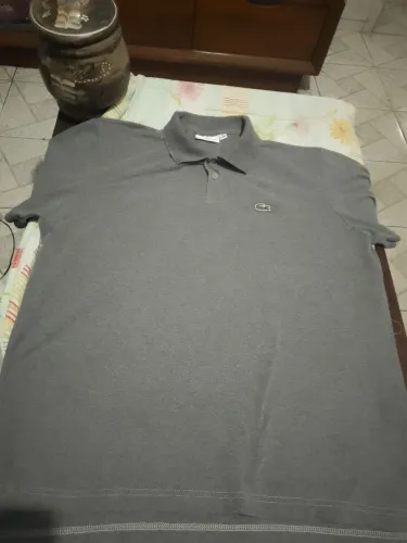 Camiseta Polo Lacoste Cinza L.