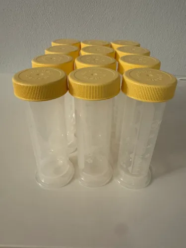 Kit 12 unidades Frasco 80ml Medela para armazenamento de leite materno 
