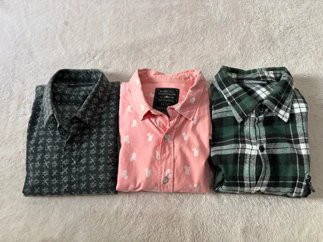 3- camisas social estampada