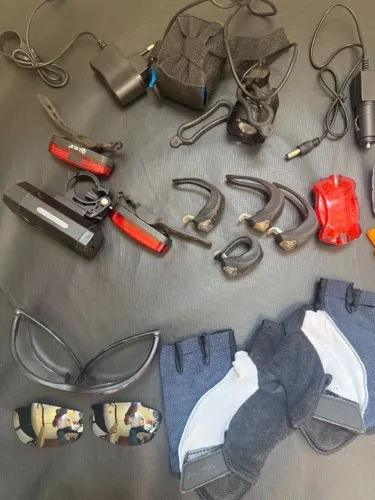 Kit Completo Acessórios Ciclismo - Usados em bom estado