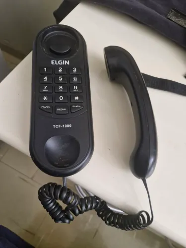 Telefone antigo funcionando