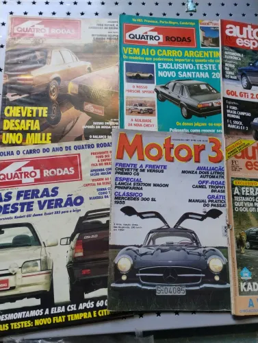 Revistas Quatro Rodas e Motor 3 - Coleção