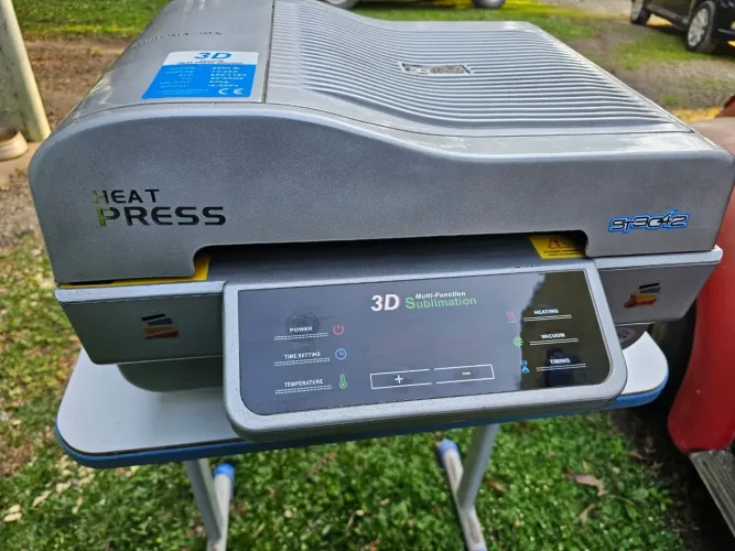 Máquina de prensa térmica, máquina de vácuo de sublimação 3D