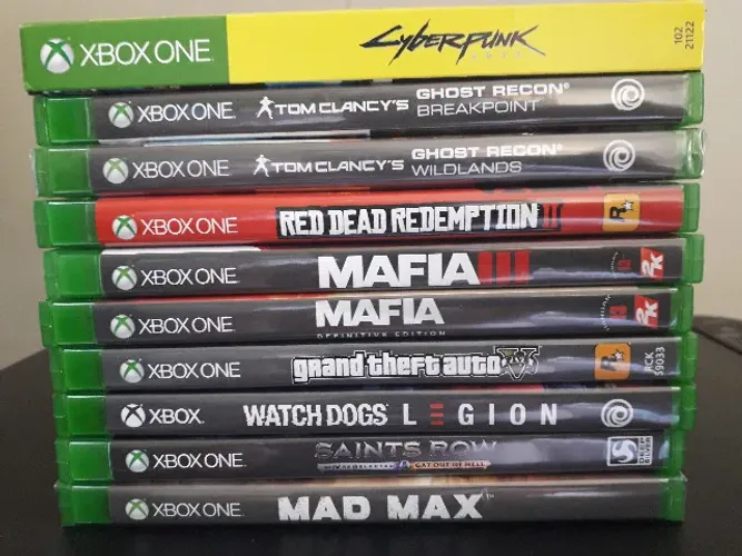 Coleção impecável com 61 games originais de Xbox One
