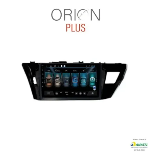 CENTRAL MULTIMÍDIA 9" ORION PLUS COROLLA 2014