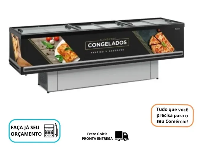 Ilha de Congelados Gelopar 3M Dupla Ação 220v