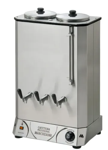 Cafeteira Profissional 20l 2 Bojos De 10 Litros Marchesoni Cor Cinza