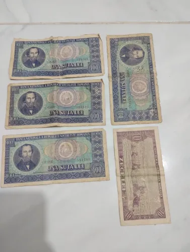 Cédulas antigas da Romênia - Coleção completa