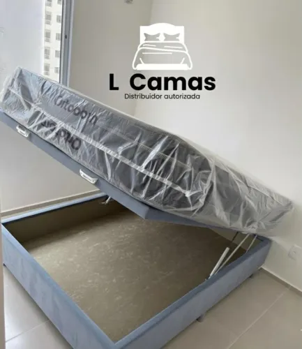 Bau Casal Azul Marinho Suede A Pronta Entrega