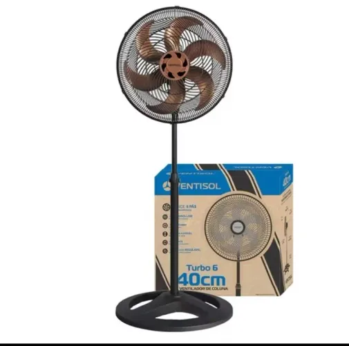 Ventilador coluna bronze