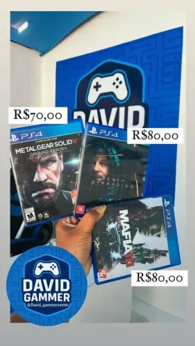 LOTE DE JOGOS PS4 COM 3 UNIDADES