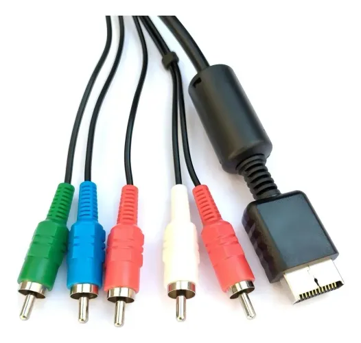 Cabo Componente Ps2 Ps3 Av Video 1080p 1.8m Alta Definicao