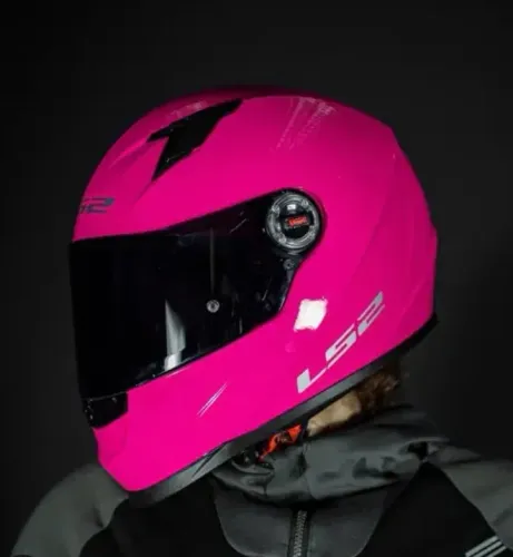 CAPACETE FF358 MONOCOLOR PINK 58/M LS2