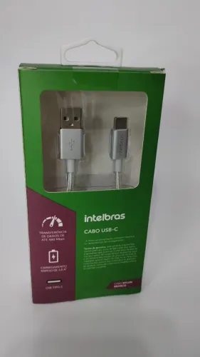 Cabo USB-C em nylon 1,5 m - Original Intelbras