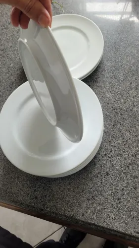 10 Pratos de Porcelana Schmidt Linha Cilindrica 26cm