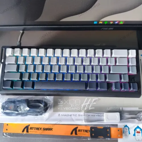 (NOVO) Attack Shark X68 HE - Teclado Magnético