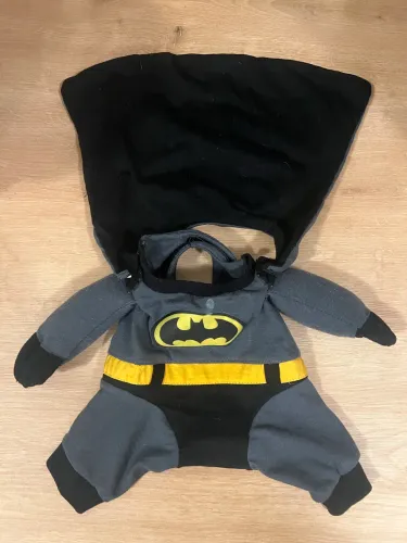 Fantasia Batman para cachorro tamanho P