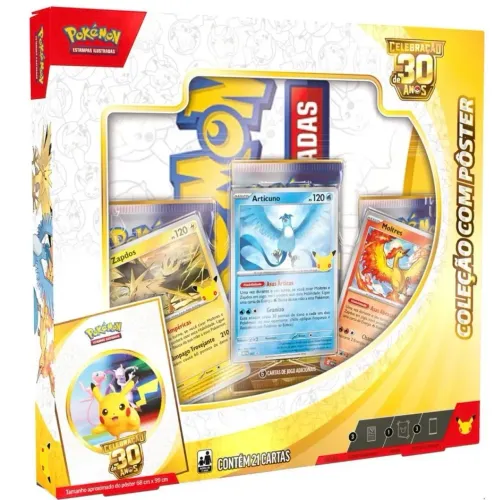 Box pôster 30 anos Pokémon