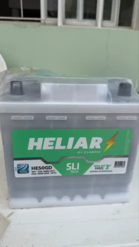 Bateria Heliar HE50GD 50 amperes nova