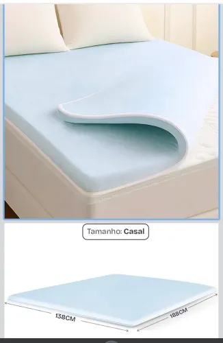 Pillow Top Casal Viscoelástico Espuma da NASA
