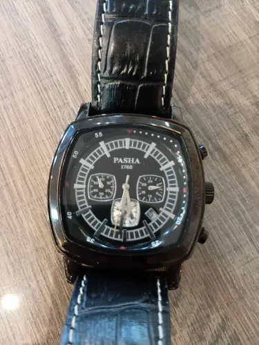 Relogio Pasha 1760 Pulseira de Couro
