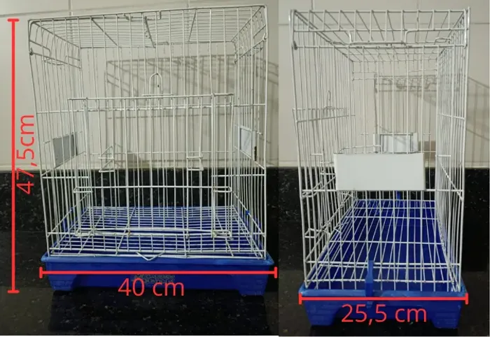 Gaiola Grande Branca para Calopsita e Pássaros
