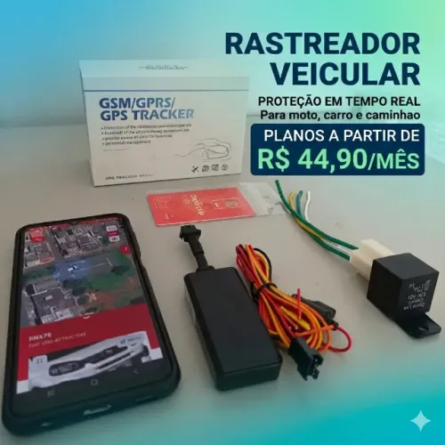 Rastreador Veicular para Moto, Carro e Caminhão