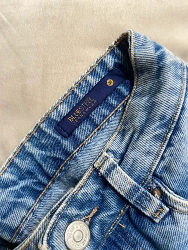 Saia jeans TAM 36- cintura média C&A