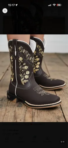 Bota texana feminina