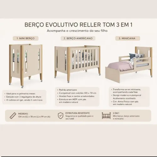 Vendo berço pouco uso sem avarias 