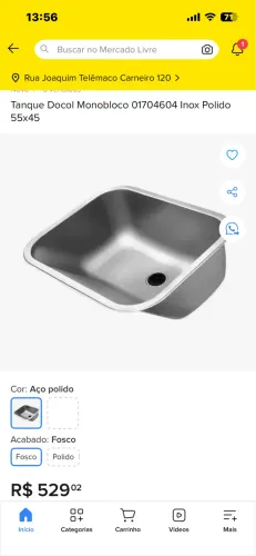 tanque monobloco 32l Docol com válvula docol