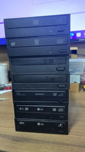 Drive DVD-RW SATA para PC Desktop Funcionando