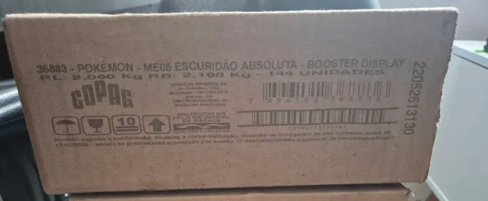 Caixa fechada Booster Box Escuridão Absoluta Pokemon