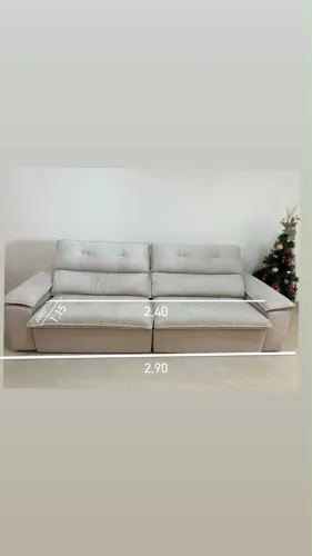Sofá retratil - off white
