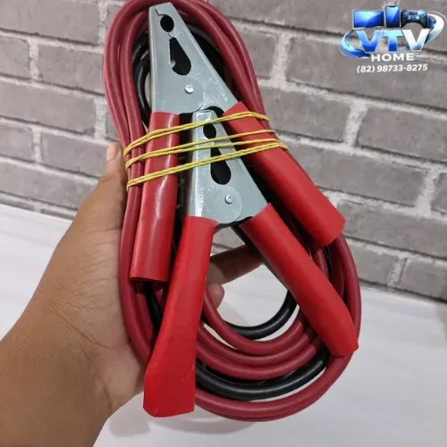 Cabo de Chupeta de Bateria Carro 200AMP + Entrega Grátis 