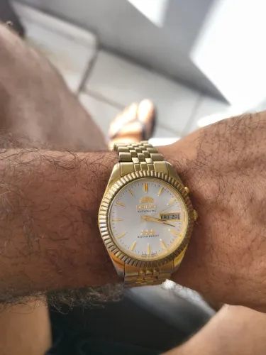 Relógio Orient Automático Dourado - Revisado - Estilo Day-Date
