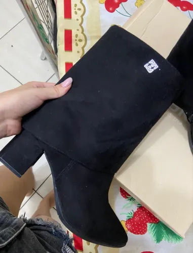 Bota capa cano médio 